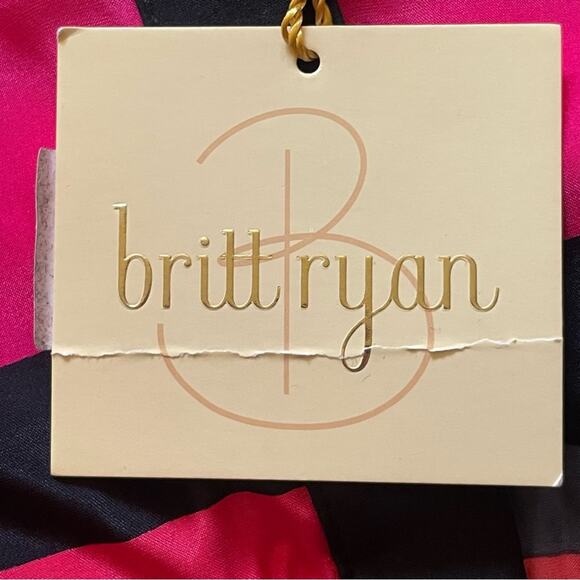 NWT Britt Ryan pink long sleeve fit & flare dress size medium M b21 - Picture 3 of 4